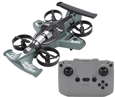 Asixxsix 2 in 1 Flying Car Stunt Drone, RC Quadcopter & Flying Car Toys for Kids Remote Control Airplane, Small Micro Indoor Remote Control Toy for Kids 14+ (OD Green)