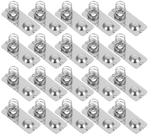 Generic 20pcs Aaa Battery Terminal Spring Contact Plates Made of Iron for Easy Installation and Quick Replacement Silver Battery Connectors Suitable and Chargers