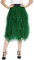 Damen Elastic Bund Tutu Prinzessin Tüll Unterrock Pettiskirt (XL, Grün)