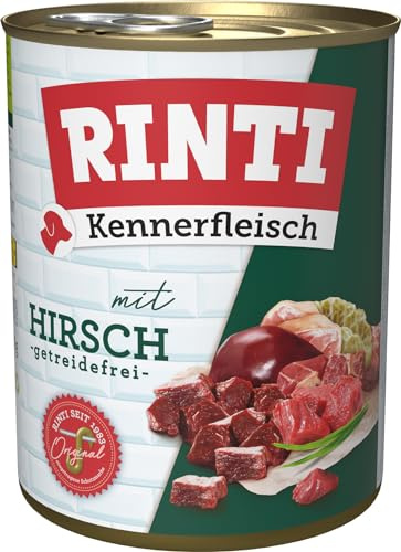 Rinti Kennerfleisch Hirsch | 24x 400g Hundefutter nass
