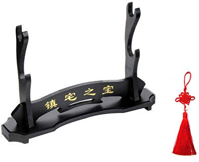 SOFIALXC Porte-épée Porte-épée Samurai Support pour Porte-épée pour Japonais Katana Wakizashi Tanto,Black,2floor