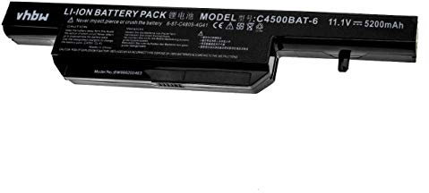 vhbw 1x Batterie Compatible avec Wortmann Terra Mobile 1748, 1712, 1748P Ordinateur Portable (5200mAh, 11,1V, Li-ION)
