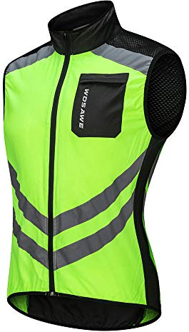 WOSAWE Fahrradweste Atmungsaktiv Leichte Wind Weste Wasserabweisend ärmellos Fahrradjacke für Männer und Frauen