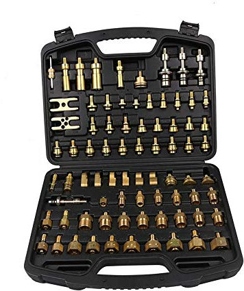 Toplionace Herramienta de Detección de Kit de Prueba de Fugas de Aire Acondicionado Automático Adaptere Set 77pcs