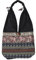 GURU SHOP Sadhu Bag, Ethno Schulterbeutel, Hippie Tasche aus Thailand - Schwarz, Unisex - Erwachsene, Baumwolle, 30x30x10 cm