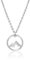 Nuoli® Kette Berge Silber (45 + 5 cm verstellbar) Halskette Damen Silber mit Berg Anhänger aus Edelstahl