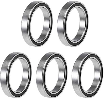 sourcing map 5 Stücke Doppelt Abgedichtet Kugellager 17mm x 23mm x 4 mm | Kugellager Set Rillenkugellager 6703-2RS Z2, Kugellager groß Skateboard Bearings Skateboard Kugellager, Chromstahl