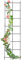 KADAX Treillis mural en acier pour plantes, jardin, balcon, terrasse, grille métallique, aide à l'escalade, treillis, treillis, fixation murale, noir (35 x 120 cm)