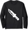 Dolchmesser Halloween Slasher Film Fan Langarmshirt