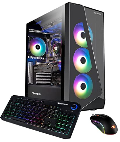 iBUYPOWER Pro Gaming PC Desktop SlateMono 237i (Intel i7-12700KF 3.6GHz, GeForce RTX 3070 Ti 8GB, 16GB DDR4 RGB RAM, 1TB NVMe SSD, WiFi Ready, Windows 11 Home)