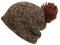Sterntaler Baby Jungen Beanie Bommel Mütze - Kinderbeanie Gefüttert Mit Baumwoll Fleece - Dunkelbraun, 51