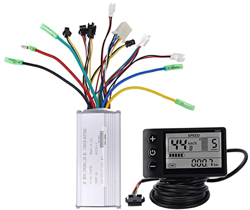 BuyWeek Brushless Motor Controller Kit, 36V/48V 500W/750W Brushless Motor Controller mit 866 LCD Display Meter 22A9 Tube für Elektrofahrrad Scooter E-Bike