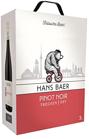 Hans Baer - Pinot Noir Trocken - Rotwein - Qualitätswein aus Rheinhessen, Deutschland (1 x 3 L)