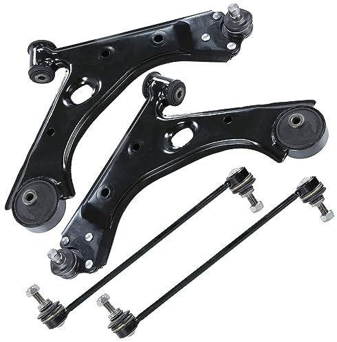 ATEC Germany 2x Querlenker Vorderachse vorne links & rechts, 2x Koppelstange vorne Kompatibel mit OPEL CORSA D (S07), CORSA D Kasten/Schrägheck (S07)