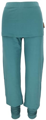 GURU SHOP Yoga-Hose mit Minirock in Bio-Qualität - Autumn Sky, Damen, Baumwolle, Size:XL