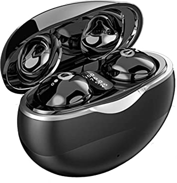 Mini Bluetooth Kopfhörer kabellos in-ear Ohrhörer unsichtbare kleinste wireless Headsets Noise Cancelling zum Schlafen für kleine Ohren Kinder Seitenschläfer Sport mit Ladecase für iPhone Android