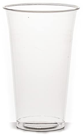 Commerline 50 Stück Smoothiebecher 0,5 L Plastikbecher | Smoothiesbecher to go Smoothie Cup Partybecher | Smoothie Plastik Becher Kunststoffbecher Trinkbecher | Einwegbecher (50, 0,5 L)