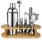 Cocktail Shaker Set mit Ständer, 12-teiliges Premium Cocktail Set mit allen wichtigen Barwerkzeugen, Geschenke für Frauen Männer Cocktail Liebhaber, Professionelles Bar Set Cocktail Zubehör