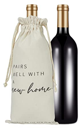 RF&CM Housewarming Gift | First Home| New Place | Housewarming Wine Bags | Gift for Her, Him | New Home Owner Gift |Housewarming Present |Moving HomePresent.
