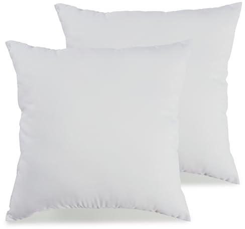 DECOPER ® Kissenfüllung waschbares Innenkissen Bezug aus 100% Baumwolle | Füllung aus Polyester | Kisseninlet als Dekokissen, Couchkissen, Sofa Kissen und Kopfkissen | 2 er Set | 50 x 50 cm