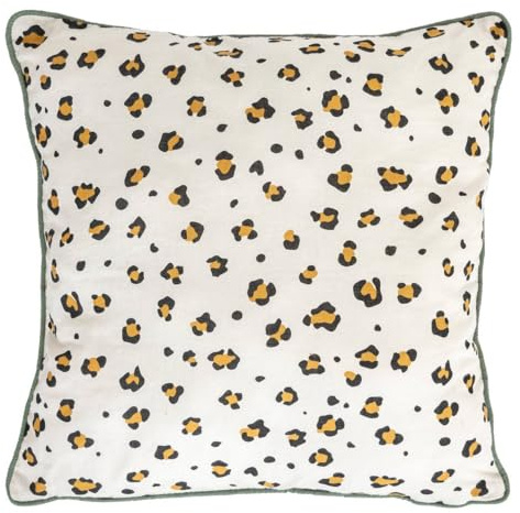 Atmosphera - Kinderkissen Leopard addel gelb schwarz 40x40cm