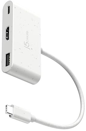 j5create JCA379EW-N USB-C Ecologic Vers HDMI™ und USB™ Type-A Avec Power Delivery