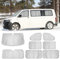 NIGOOLATA Parasoles termicos para Furgonetas VW T5 T6, Mejorado persiana UV de Verano, 8 Piezas Juego de Protector de Parabrisas
