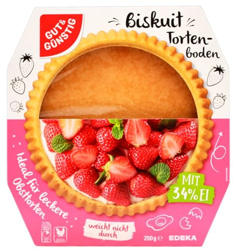 Gut & Günstig Biskuit Tortenboden, 9er Pack (9 x 250g)