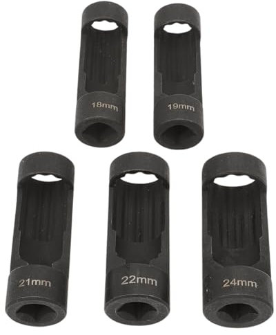 FanPaYY Écrous Douilles à Ressort Douille Outil de Montage Amortisseur 12 Points 1/2 Entraînement 18 mm 19 mm 21 mm 22 mm 24 mm Clé Allen 6496 VM Numéro 3353-5 Pièces