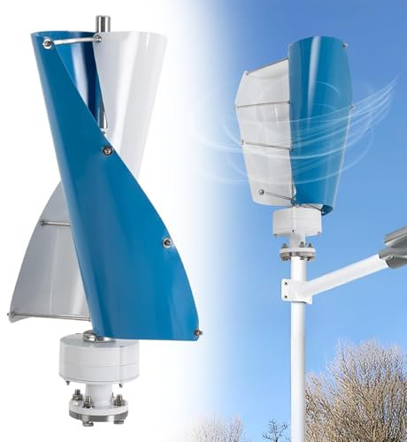 Aerogenerador, generador eólico, generador de energía eólica de 13000 W, generador eólico Vertical para Uso doméstico, aerogenerador de 2 aspas y Bajas revoluciones,12V