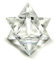 Vediknectar® Estrella Merkaba de Cristal para Meditación Piedra de Cristal para Decoración del Hogar Piedra de Palma de Cuarzo Transparente Tallada a Mano Estrella de Cristal Piedra de Chakra