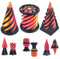 3PCS Impossible Cone, 3D Imprimé Spiral Cone Fidget Toy, Impossible Pyramid passthrough Sculpture, Jouet de Cône en Spirale, Stress Relief décorations de Bureau pour Enfants Cadeau pour Adultes