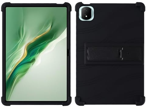 FKQLH Hülle für Honor Magic Pad 2 Tablet 12,3 Zoll, Stand Silikon kinderfreundliche Stoßfest Schützend Abdeckung Hüllen für Honor Magic Pad 2 Tablet 12,3 Zoll, Schwarz