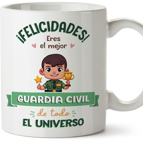 MUGFFINS Tazas para GUARDIA CIVIL hombre - En Español - Mejor Universo Trofeo - 11 oz / 330 ml - Regalo original y divertido