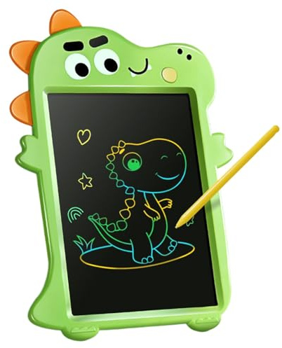 LCD-Tablett, Dinosaurier-Zeichenblock, tragbare löschbare Kritzeltafel, bunte LCD-Notiztafeln, Scribble Multifunktions-Tablet für Zuhause, Klassenzimmer, Reisen