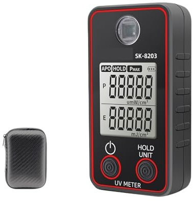 UV-Messgerät, Digitales UV-Illuminometer, professioneller UV-Tester, Ultraviolettmessrät, UVB-Messung, tragbarer Photometer, Uveometro-Detektor,Kalibrierte Messwerte