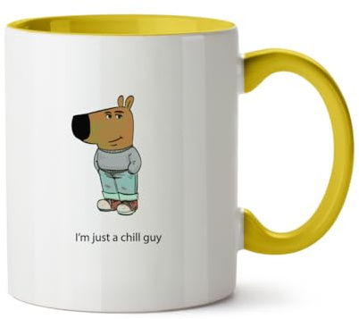Hippowarehouse I'm just a chill Guy Printed Mug Various Colour Options Ceramic Cup Kitchenware 11oz