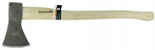 Schmith - Axt mit Holzstiel 1 kg - Ideal für Brennholz - Widerstandsfähig - Ergonomisch - Robust - Forstwirtschaft