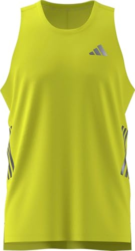 adidas Men's ADI365 Running Climacool Iconic Tank, solar Yellow, L
