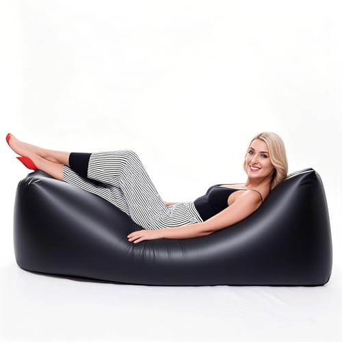 JClorix Aufblasbare Couch Air Lounger – Tragbares Luftsofa & Luftsessel, Wasserdichtes Camping Sofa Aufblasbar für Strand, Festival, Garten & Outdoor Relaxation