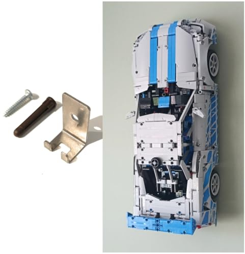 Wall Mount Compatible with Lego Technic Nissan Skyline GT-R 42210 | Display Your Model securely | Heavy Duty Stainless Steel | Car NOT Included
