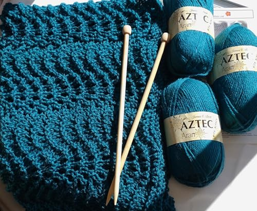 Light Weight Cosy wrap Knitting kit (Teal)
