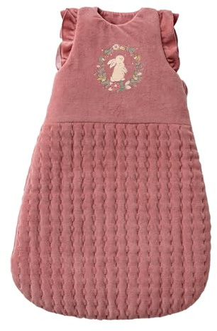 VERTBAUDET Gigoteuse hiver manches longues amovibles LAPIN ENCHANTÉ vieux rose 18/36M