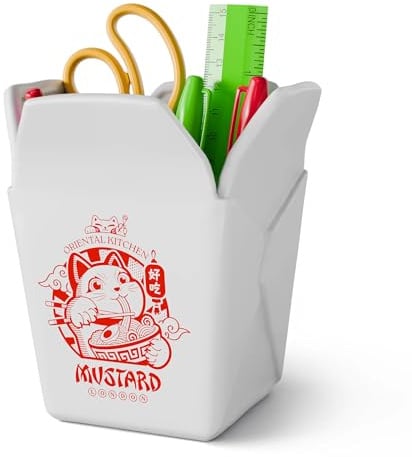 Takeaway Pen Pot - Ceramic Desk Caddy for Pens and Pencils