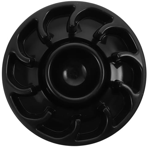 MUCKLILY Gamelle Lente pour Chien et Chat en PP Léger pour Voyage, Bol Noir Pratique pour Alimentation Contrôlée et Saine