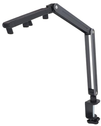 EIMSOAH Aluminum Alloy Tablet Stand Holder Foldable Adjustable Arm Mount for Fire HD Tab 4.7-12.9 Screen Indoor Outdoor Desk Tablet Stand