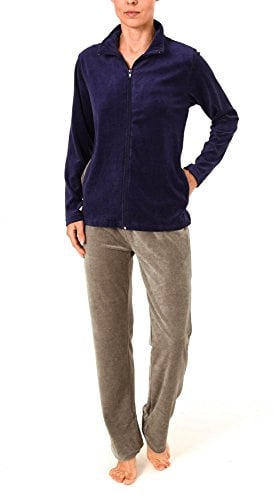 Damen Hausanzug Homewear Nicky Velvet - 57672, Größe2:44/46, Farbe:Navy