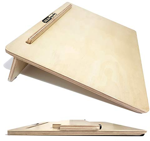 Zieler Ergonomische A3-Schräglage für bessere Schreibhaltung Easywriter. Hochwertiges, lackiertes Holzfinish mit 20 ° Winkel. Geeignet für Links- und Rechtshänder. Platzsparendes Design