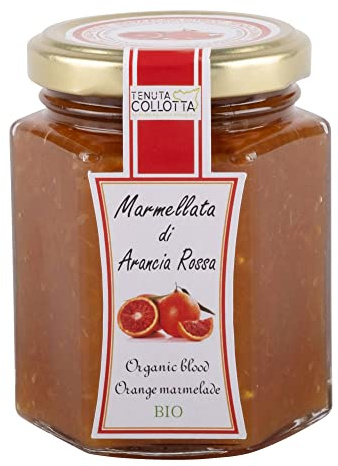 Tenuta Collotta® - Mermelada de Naranja Sanguina Ecológica 230 g - 100% Italiano - Made in Sicily