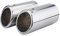 2 Stück 67mm Auto Auspuffendrohr, SI-A0274 Auto Auspuffrohr Edelstahl Auspuff Schalldämpfer